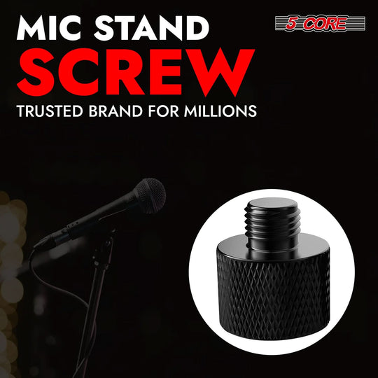 5Core 12-piece adapter set, 5/8" female to 3/8" male screw thread for mic stand threading conversion