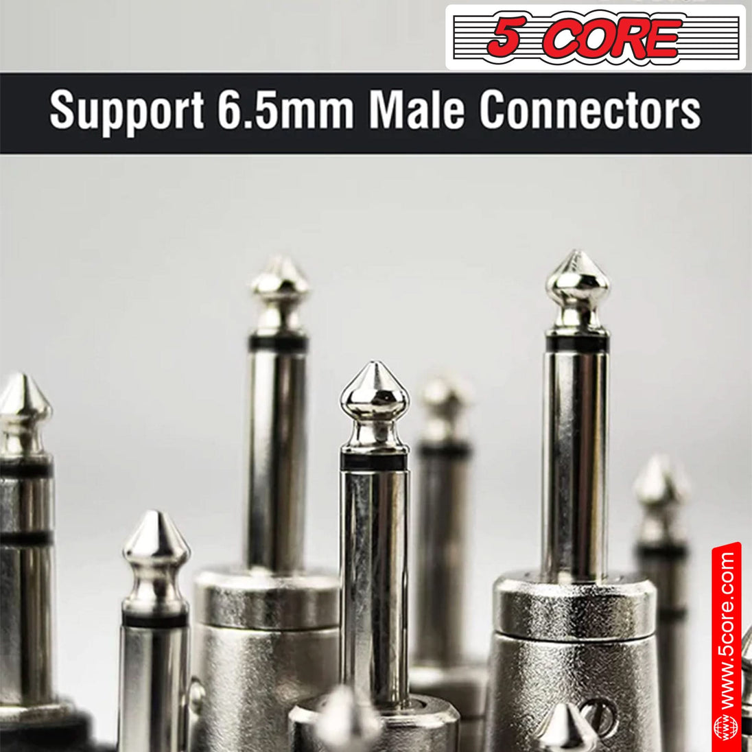 High-quality 5Core male audio pin adapter for speaker systems