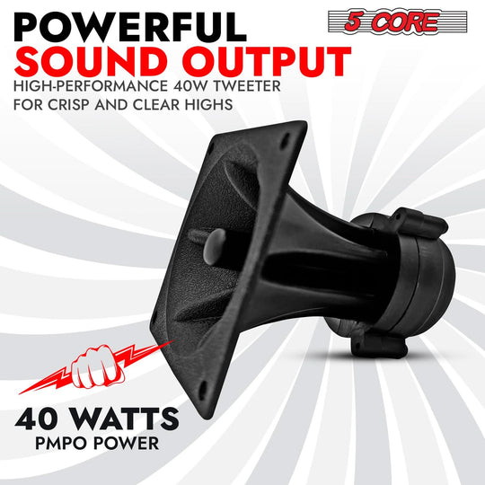 Compact square tweeter for audio replacement