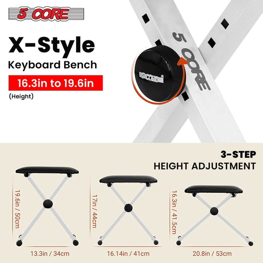 Height adjustable bench with versatile settings for customized comfort and use