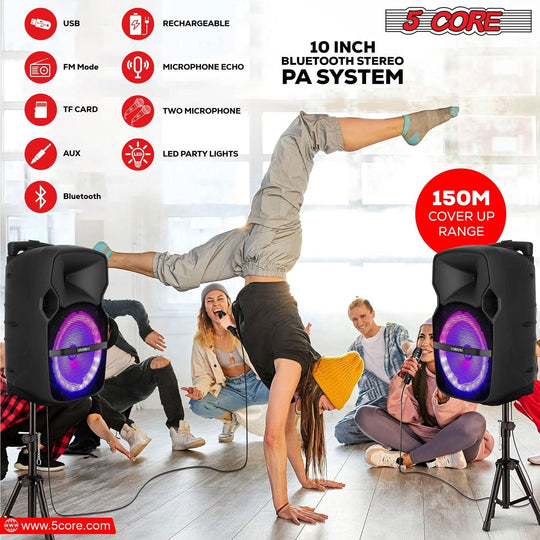 Bluetooth karaoke machine with microphone for adults, perfect for parties.