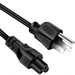 5Core AC Power Cord 10Ft 2 Prong US Male to Female Extension Adapter 16AWG/2C 125V 13A