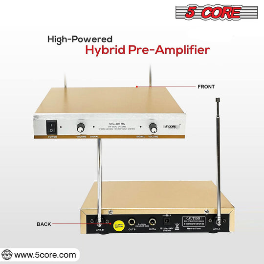 Effortlessly manage your audio with wireless microphones featuring convenient on/off/mute functions for seamless handling