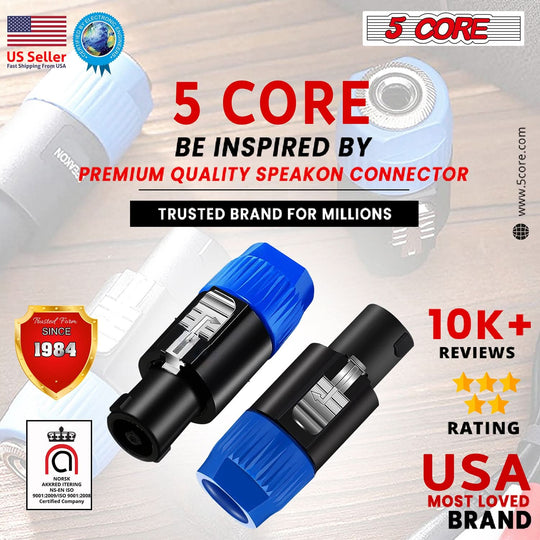 Professional Speakon adapter for secure audio connections