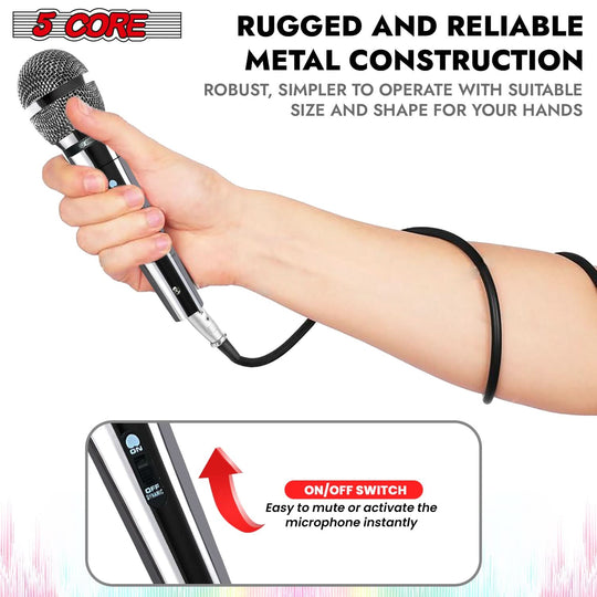 Durable microphone with cardioid pickup pattern for clean audio