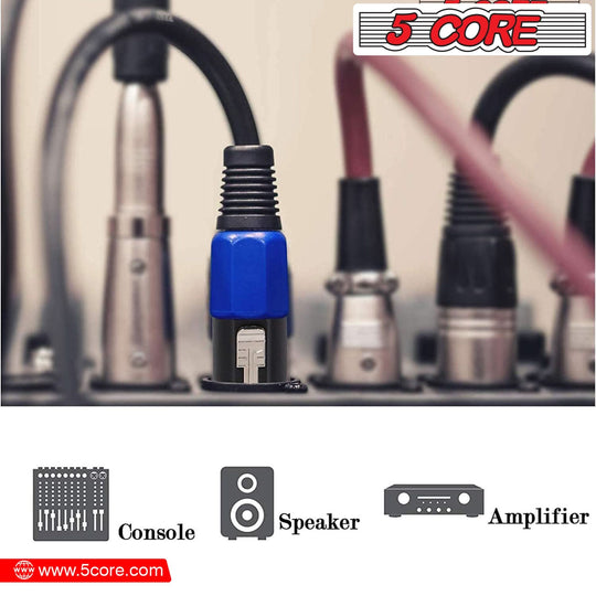 Durable 5Core audio jack male adapter for professional sound equipment