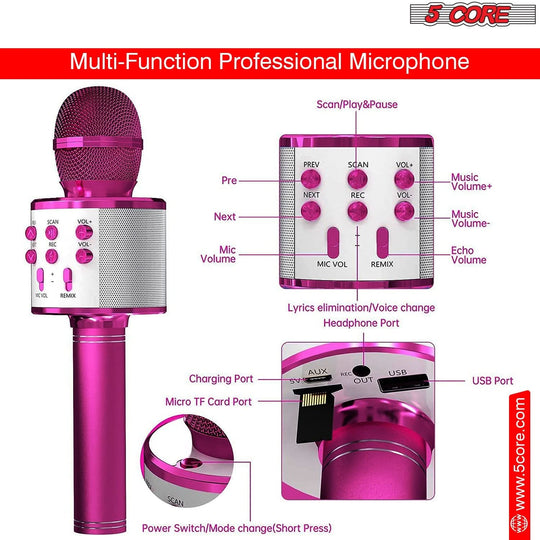 Cordless Karaoke Microfono