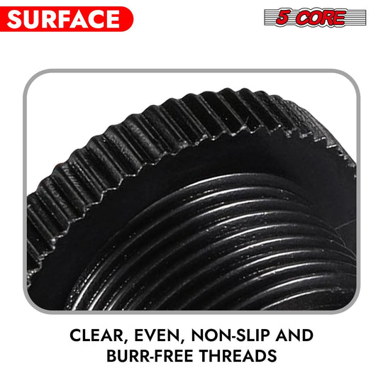 5Core 5/8 male to 3/8 female screw thread mic stand adapter