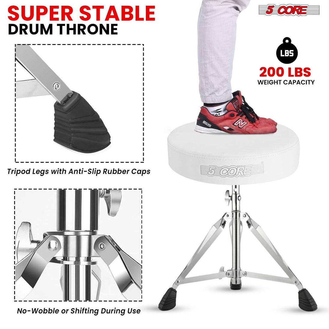 Professional throne chair offering a spacious cushioned seat, solid base, and flexible height adjustment.