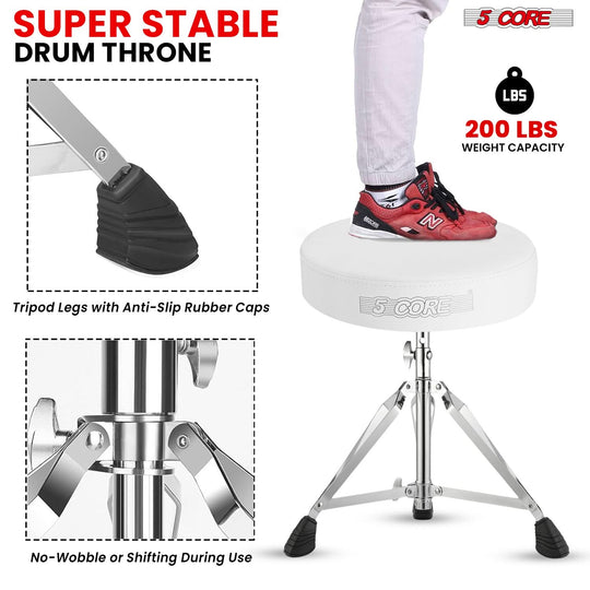 Professional throne chair offering a spacious cushioned seat, solid base, and flexible height adjustment.