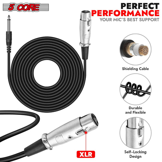5Core karaoke microphone with XLR input dynamic vocal mic for live sound