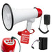 5Core Megaphone Bullhorn Speaker 50W Bull Horn Cheer Megafono 1000 Yards Battery