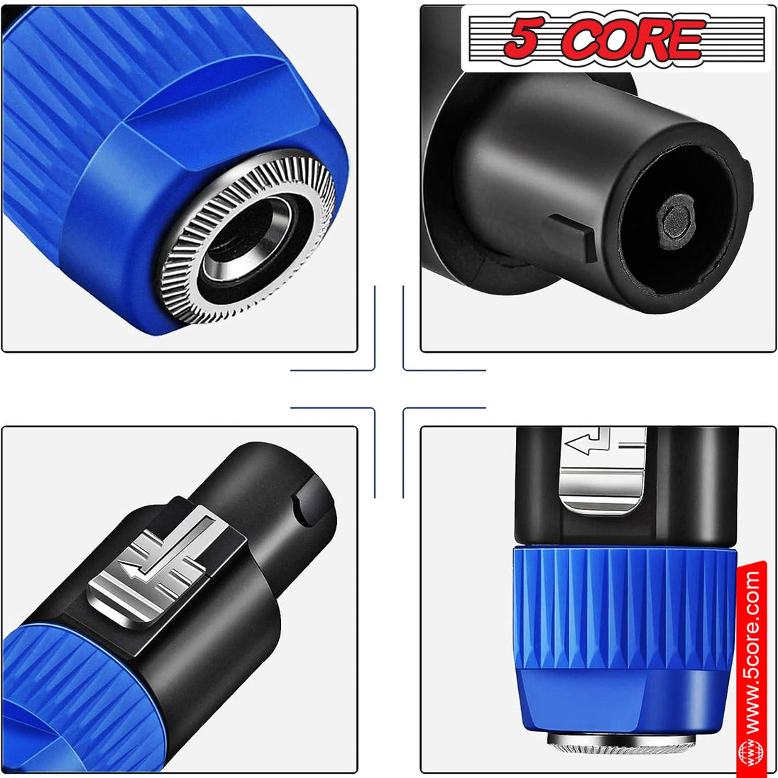 5Core Speakon audio connector for high-performance speaker setups