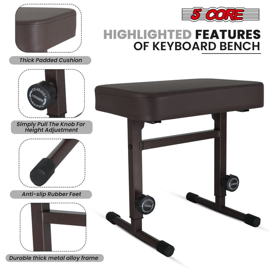 Ergonomic keyboard piano seat designed for optimal comfort and support, perfect for long practice or performance sessions
