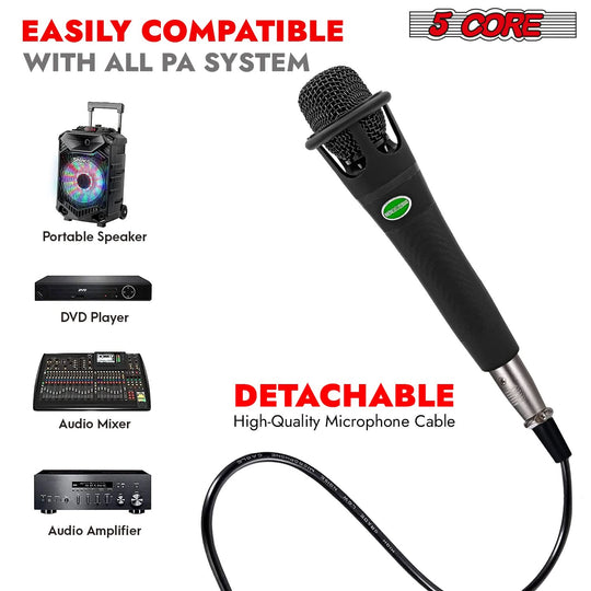 Durable dynamic microphone with crisp vocal clarity