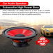 6 inch subwoofer speaker offering deep, punchy bass and superior sound quality for compact car or truck audio systems