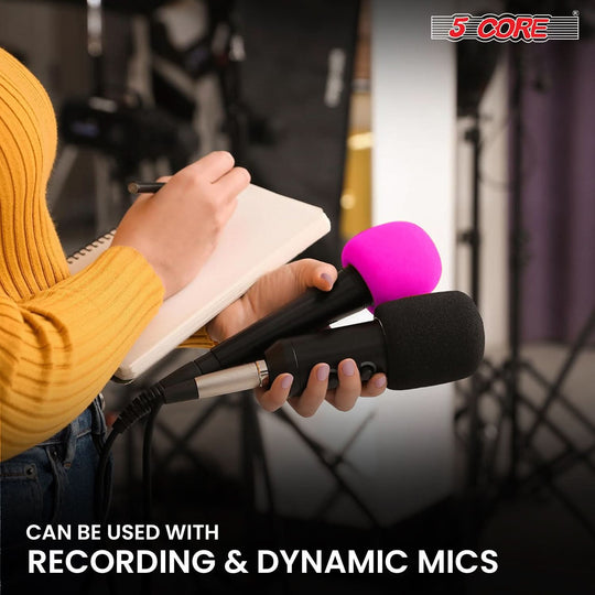 5Core soft foam windscreen cover for handheld microphones, windproof sponge