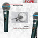 5Core Singing Microphone - Durable XLR Dynamic Cardioid Karaoke Mic