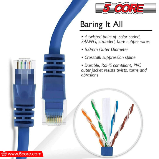 Flexible Ethernet cable perfect for gaming, streaming, or business use