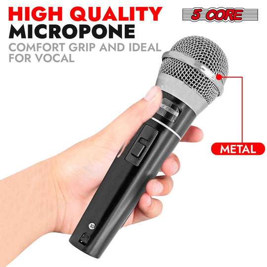 5Core handheld microphone XLR wired mic for clear vocal performance