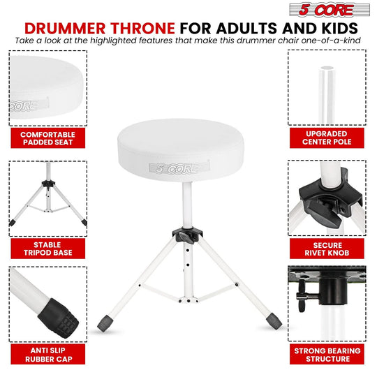 Rock-solid saddle chair tailored for drummers, offering reliable support and comfort during long, demanding sessions.