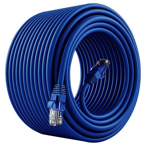 5Core Cat 6 Ethernet Cable 20ft Long Computer Internet Cables WiFi RJ45 Cord