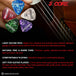 5 Core Guitar Picks Puas Para Guitarra Celluloid Variety Pack