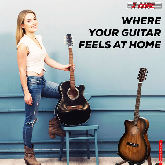 Full metal body acoustic guitar stand