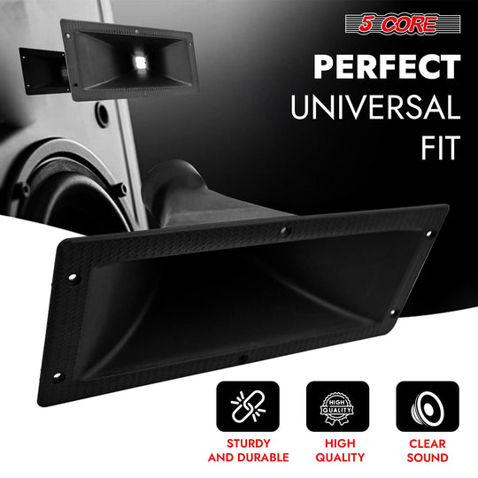 5Core heavy-duty 3x7 inch waveguide horn, directivity tweeter exit with easy installation lens