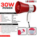 Bull horn mega phone, portable megaphone with loud noise makers