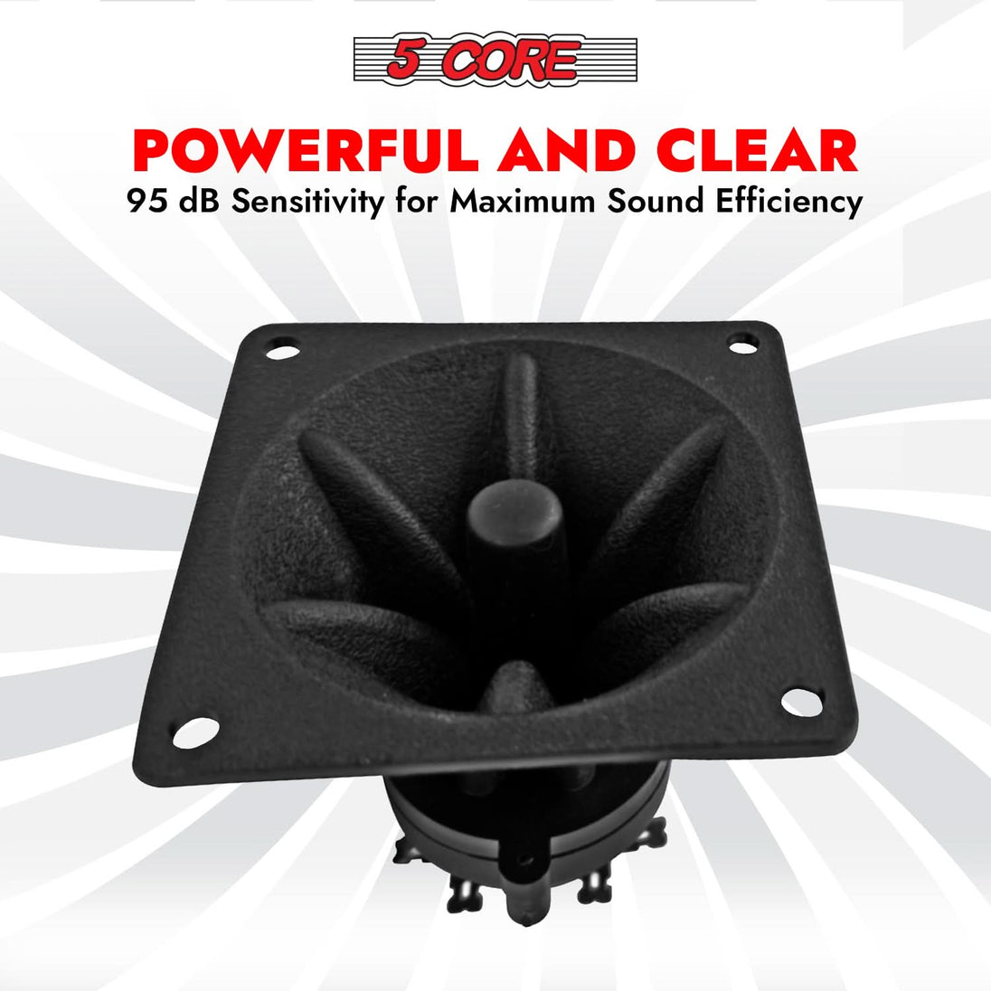 Durable piezo horn tweeter for professional audio