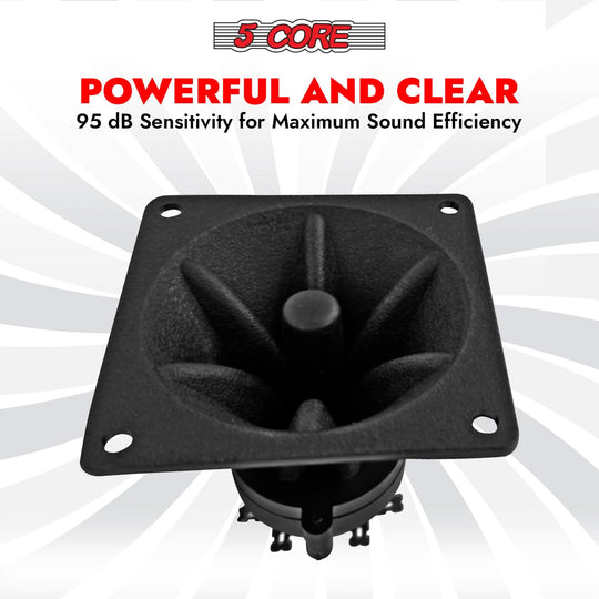 Durable piezo horn tweeter for professional audio