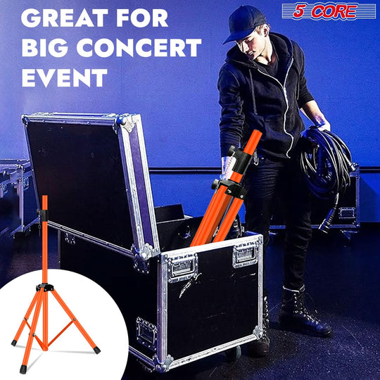 5Core heavy-duty tripod speaker stand with secure grip and height lock