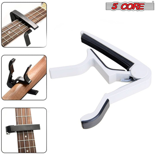 Capo for Banjo Mandolin Ukulele: 5 Core guitar capos for 6-string acoustic and electric guitars.