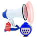 Mini megaphone with siren, bullhorn speaker for loud noise makers.