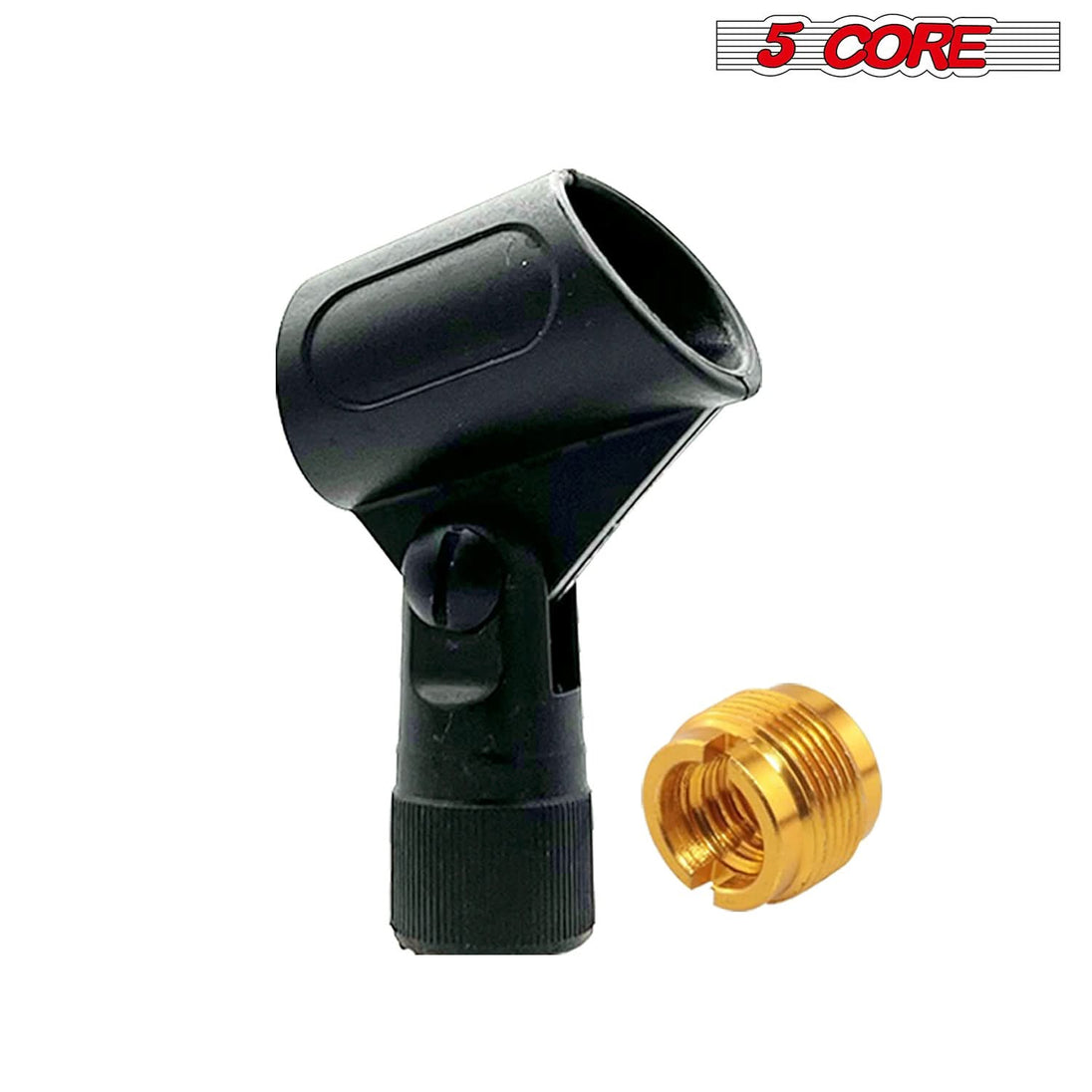 5Core durable microphone clip holders with 5/8 to 3/8 inch screw adapters for clear sound