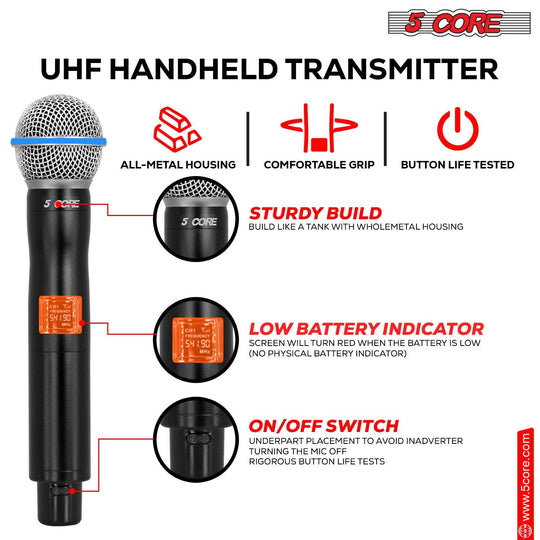 Switch to our wireless mic and easily replace the batteries for uninterrupted performance