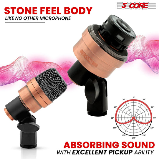 Our wired condenser instrument microphone has excellent pickup ability