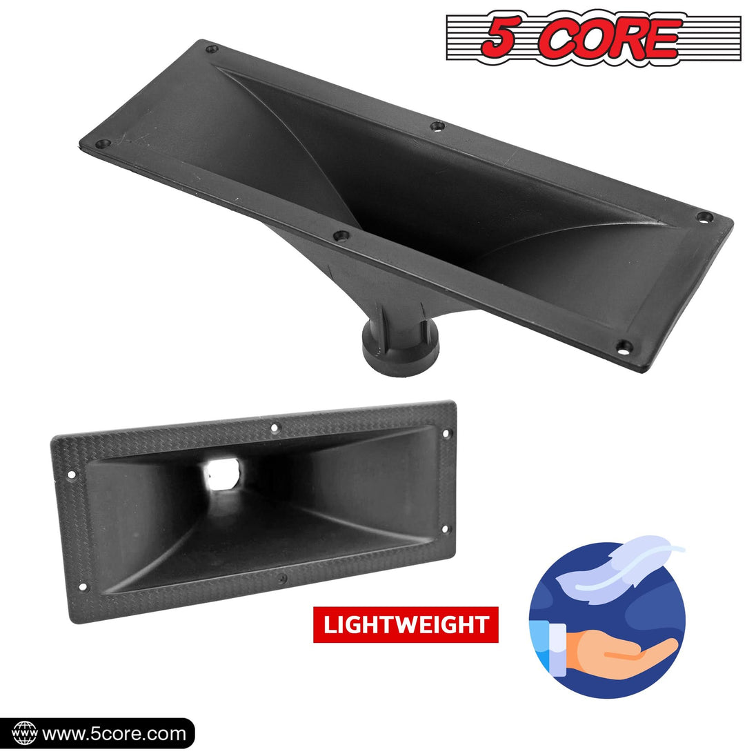 34mm throat horn for loudspeaker systems and PA rigs