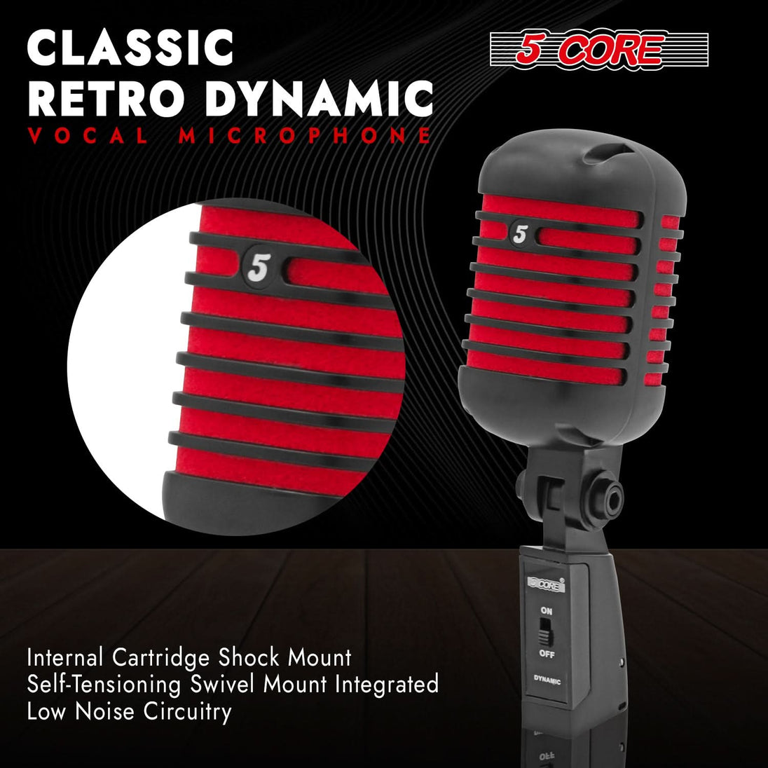 Vintage microphone with classic retro design and high-quality sound, ideal for performances, recordings, and collectors