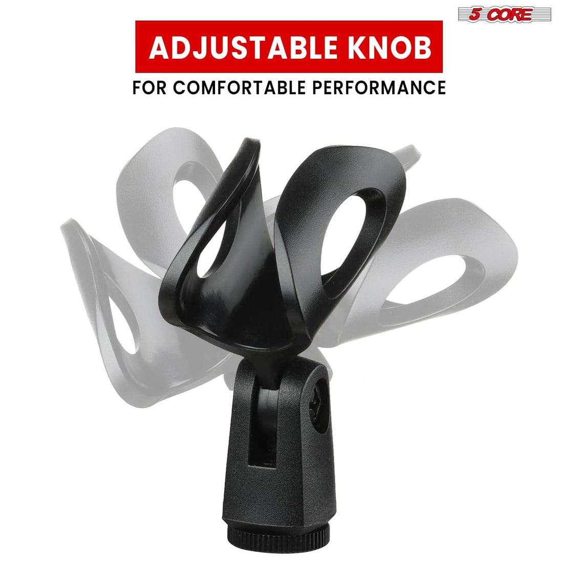 Durable mic clip holders pack of 4 with screw adapters for versatile mounting