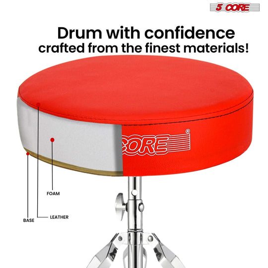 Reliable musician chair offering a strong structure, ergonomic seat, and flexible height adjustment.