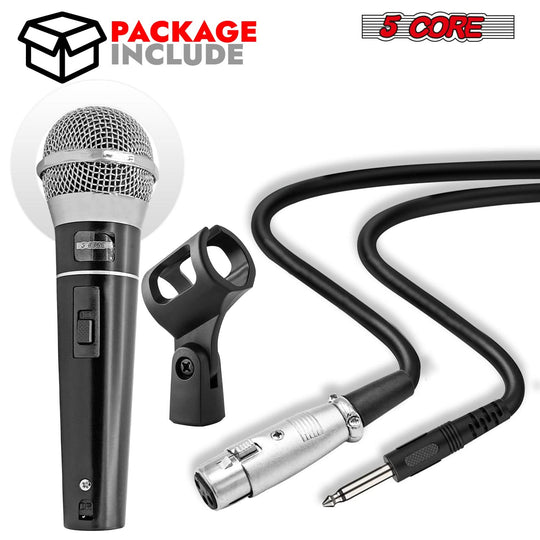 5Core dynamic mic for karaoke singers, podcasters, and performers