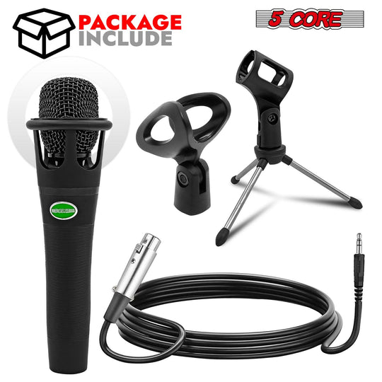 5Core dynamic microphone for karaoke, live singing, and studio work