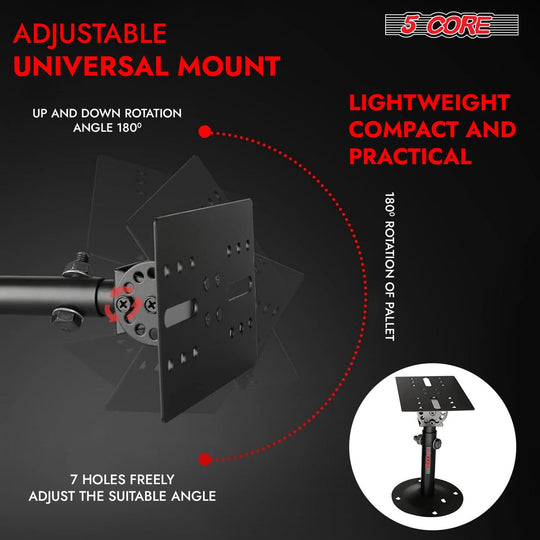 Rotatable wall speaker holder for versatile mounting options
