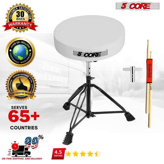 Best drum throne with thick padding, adjustable height, and a sturdy metal base for maximum stability and comfort."