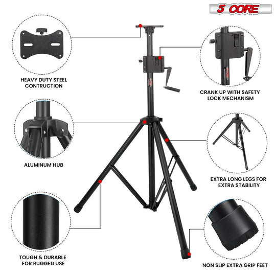 Reliable 5 Core floor stand for securing large audio speakers