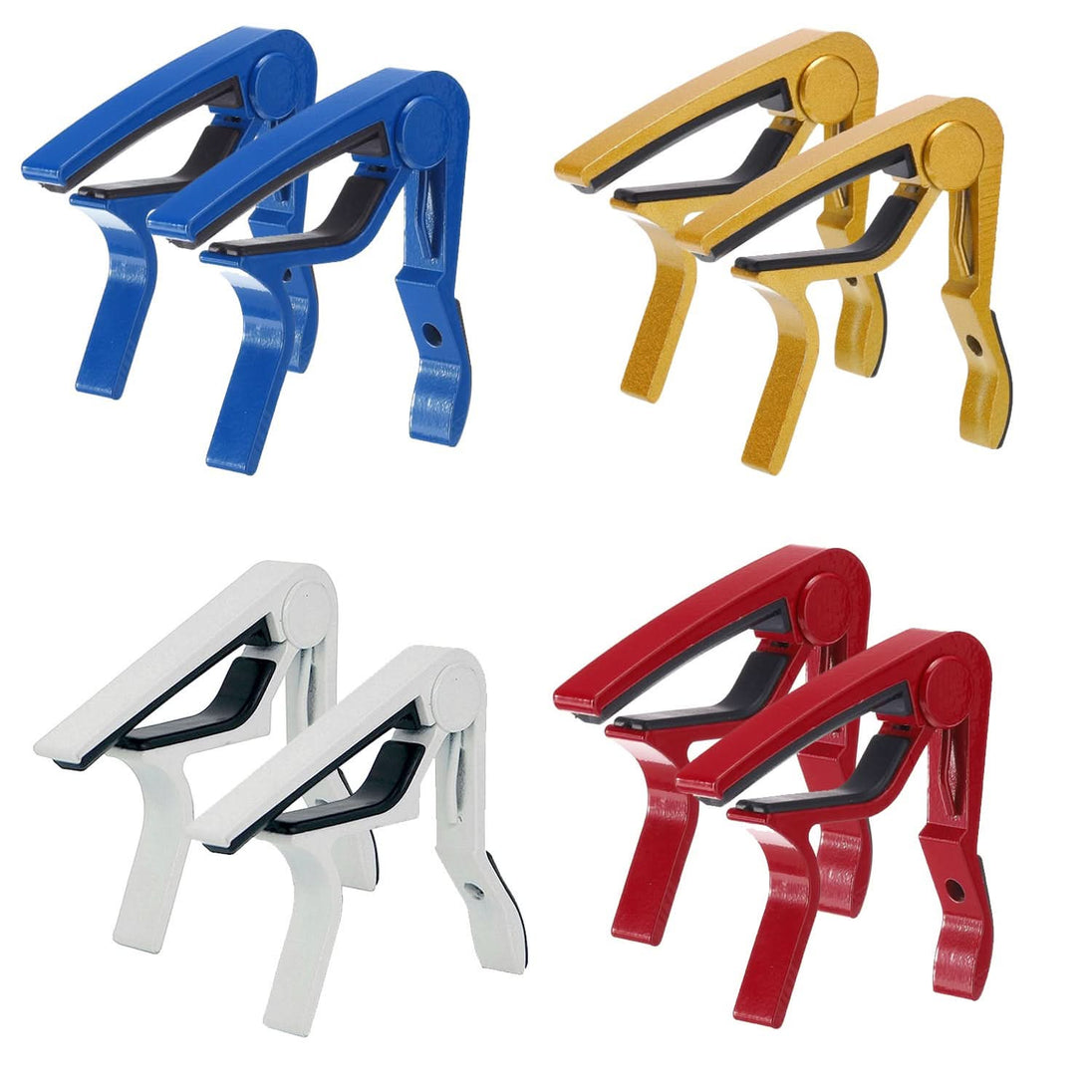 Set of four guitar capos