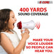 Megaphone mini with siren, small bullhorn for portable loud announcements.