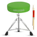 5Core Drum Throne Padded Adjustable Guitar Stool Drummer Seat for Adults & Kids GREEN